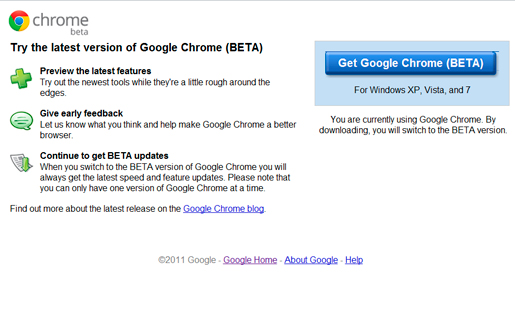 Chrome Beta