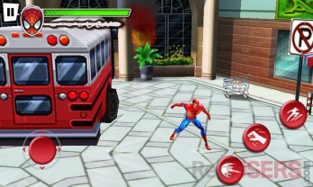 El juego Spiderman aprueba los gráficos 3D y la función multitouch.