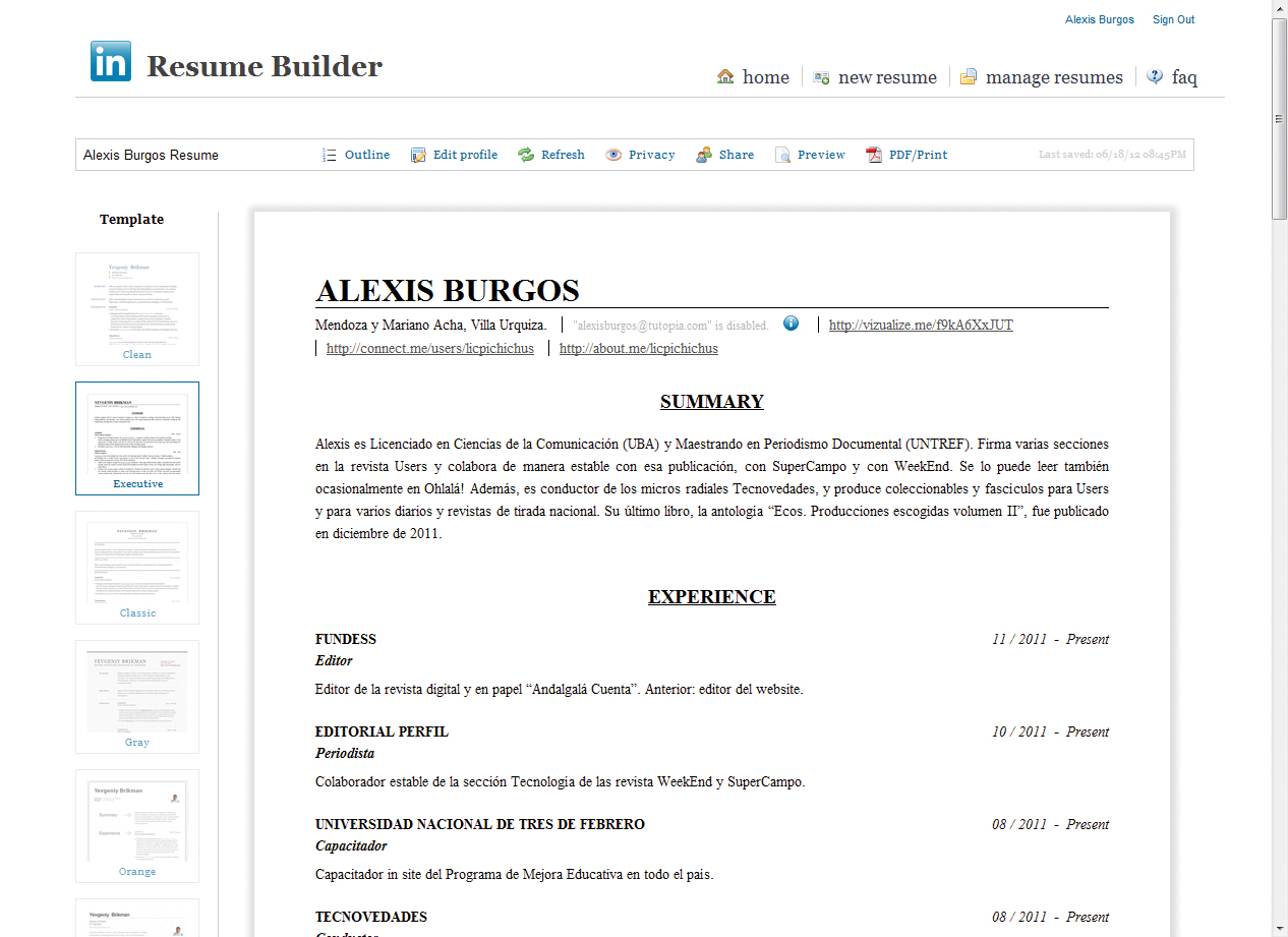 Elegiremos una plantilla de apariencia del panel [Template]. Al hacer clic sobre cada uno veremos la vista previa.