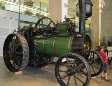 El último tractor a vapor que se pudo conservar en perfecto estado.