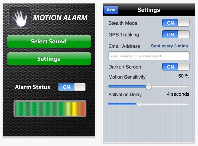 motion alarm