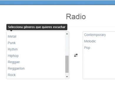 Ingresamos a Goear y hacemos clic en [Radio]. En el panel izquierdo seleccionamos los géneros que nos interesa escuchar y luego hacemos clic en [Iniciar radio].