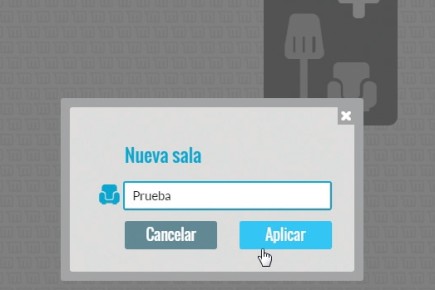 PASO 02 - En la ventana emergente escribimos un nombre para identificar a la sala de reunión. Luego hacemos clic en [Aplicar].