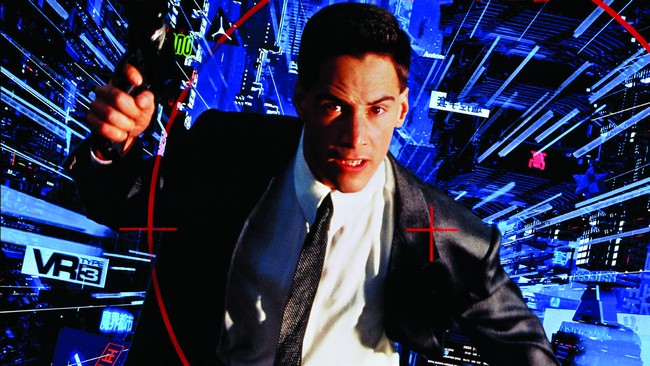 En 1995 Keanu Reeves ya andaba en cosas raras, como lo demuestra esta imagen de Johnny Mnemonic.