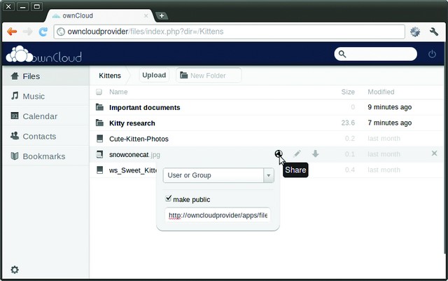 Mediante Owncloud se podrá compartir archivos creando una nube personal.