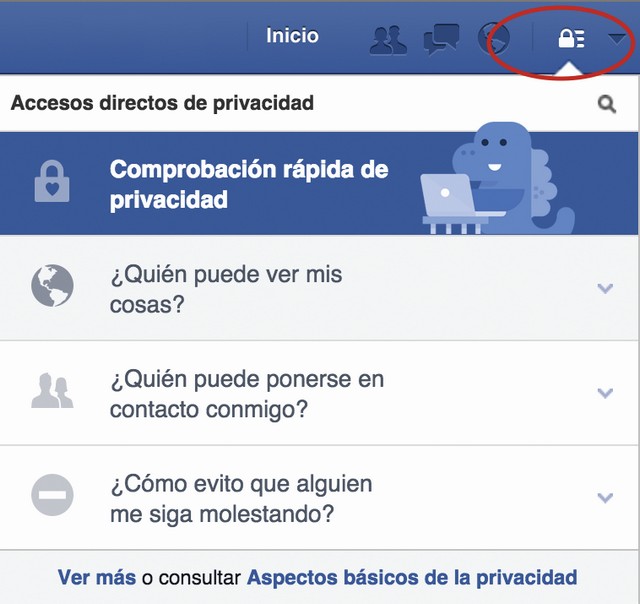 Facebook creó este menú para facilitarnos la vida y tener un uso más seguro de la red social.