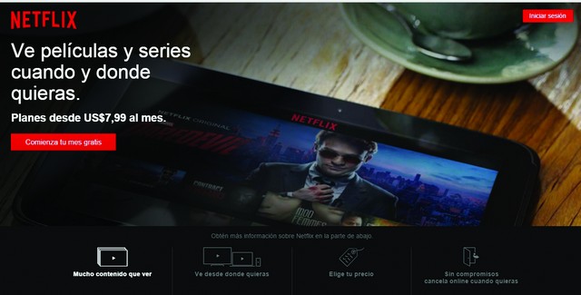 Netflix ofrece planes flexibles y adaptables a todos los “bolsillos”. Y la posibilidad de cancelar el servicio en cualquier momento.