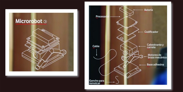 La nanotecnología puede verse reflejada en la composición de este microtug. En 2,5 cm se resume una enorme cantidad de tecnología robótica y electrónica.