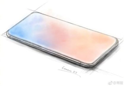 Un diseño conceptual que aventuraba cómo luciría el Z5 de Lenovo, sin muesca o "notch".